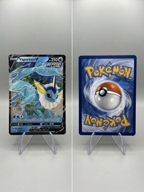 Pokémon Vaporeon V SWSH150 Black Star Promo Rapid Strike Holo Near Mint TCG